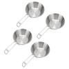 4Pcs Camping Bowls 300ml Stainless Steel Foldable Handle Widely Used Stainless Steel Bowls for Camping Hiking Outdoor