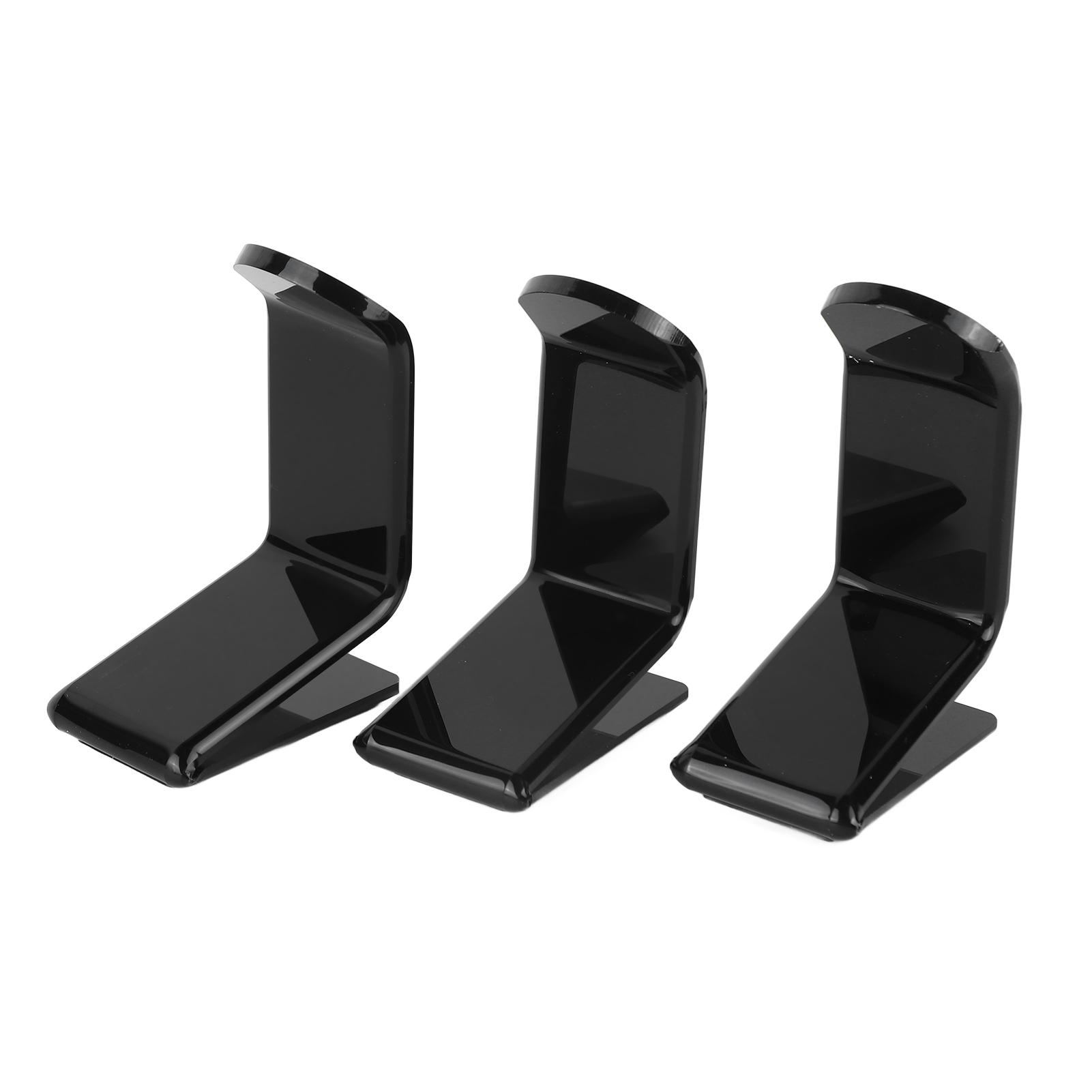 

3Pcs Wall Mount Game Controller Holder Stand Acrylic Under Desk Desktop Game Console Holder Black