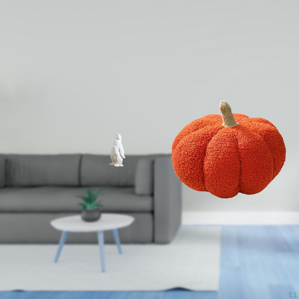 Penguin Pumpkin Resin Animal Statue Decorative Ornament Collectable Craft Cushion for Housewarming