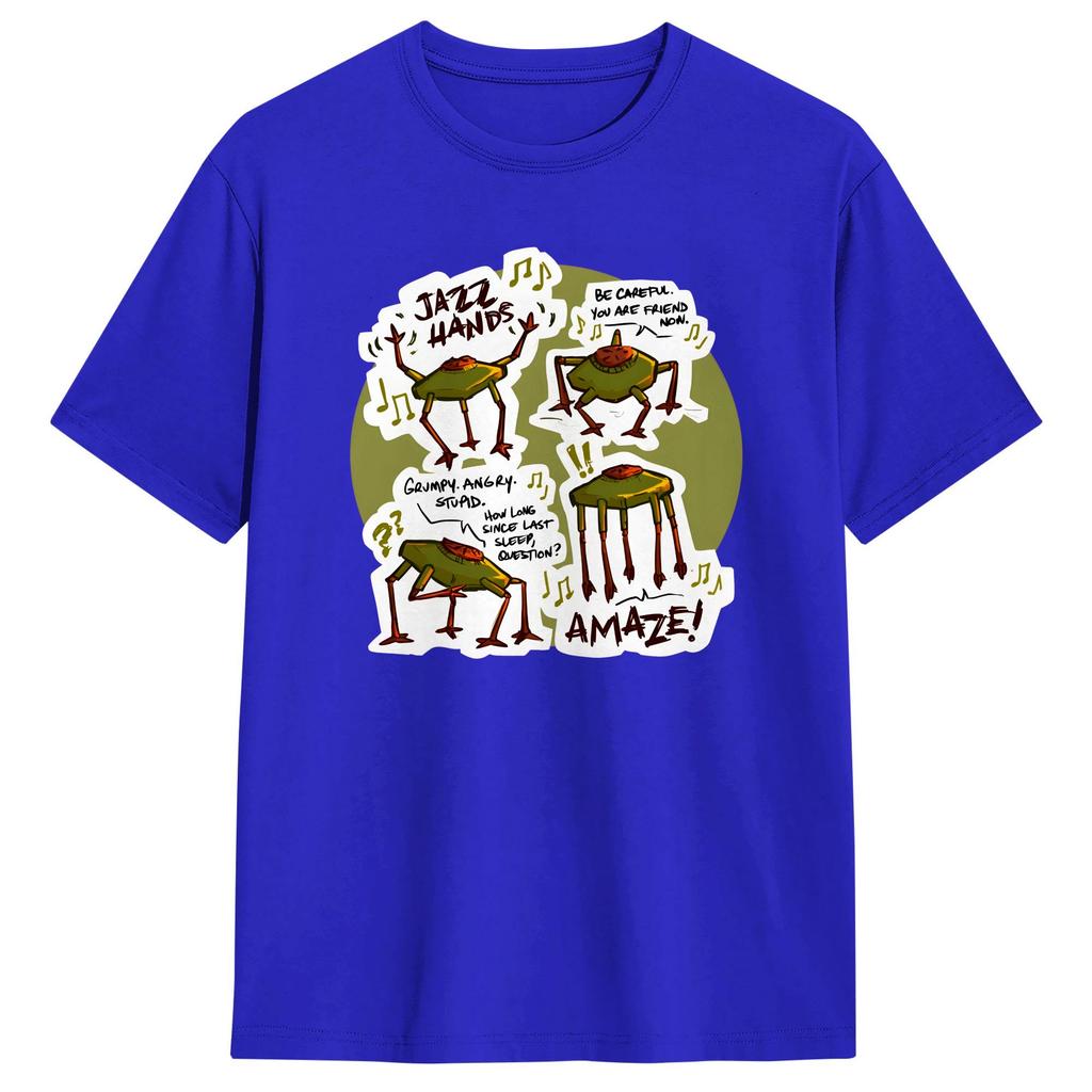 Casual T Shirt Beach Project Hail Mary Jazz Hands Fashion T Shirts Cotton Tshirt for Couple Y2K Design Short Sleeve Top Tees