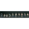 PLATZ Italeri 1/35 WWII German Schnellboot Crew Figures 10-piece Plastic Model Kit IT5607 (Ship) Molded Color