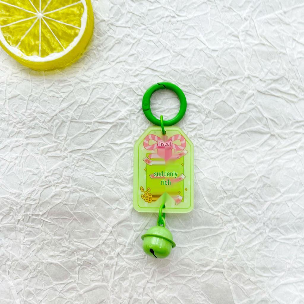 Acrylic Double-Sided Peace & Joy Text Keychain Ornament
