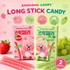 YEM ZANMANG LOOPY Caramelo de Tira Larga snacks de frutas masticables 60g, 2 sabores | Sabor Dulce Rico, Textura Masticable, Snack Conveniente