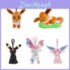 Chaveiro de Pelúcia Eevee Autêntico Para Meninas Brinquedo de Pelúcia Macio e Adorável Para Atacado