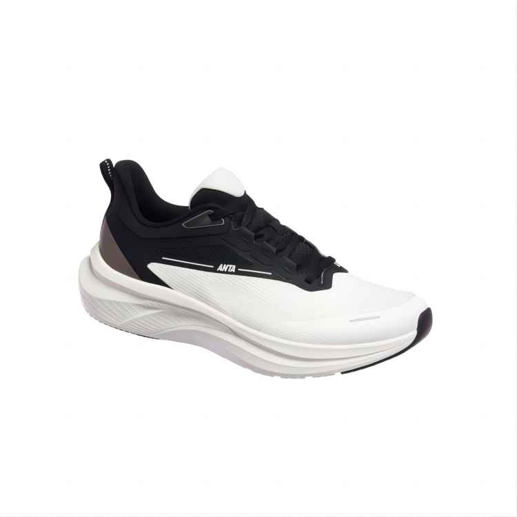 Anta Lightweight Cloud Comfortable Versatile Non-Slip Low-Top Casual Running Shoes Men sneaker White Black 112515523-2