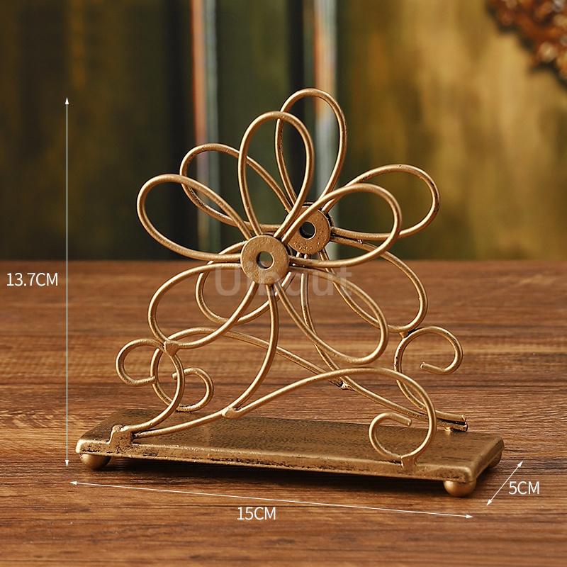 Western restaurant table napkin holder Elegant tissue holder Commercial napkin holder for hotels Creative desktop paperweight