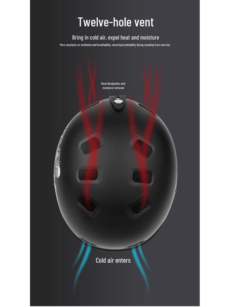 Adjustable Professional Ski & Snowboard Helmet for Men & Women - Warm, Safe, Durable Anti-Collision Equipment