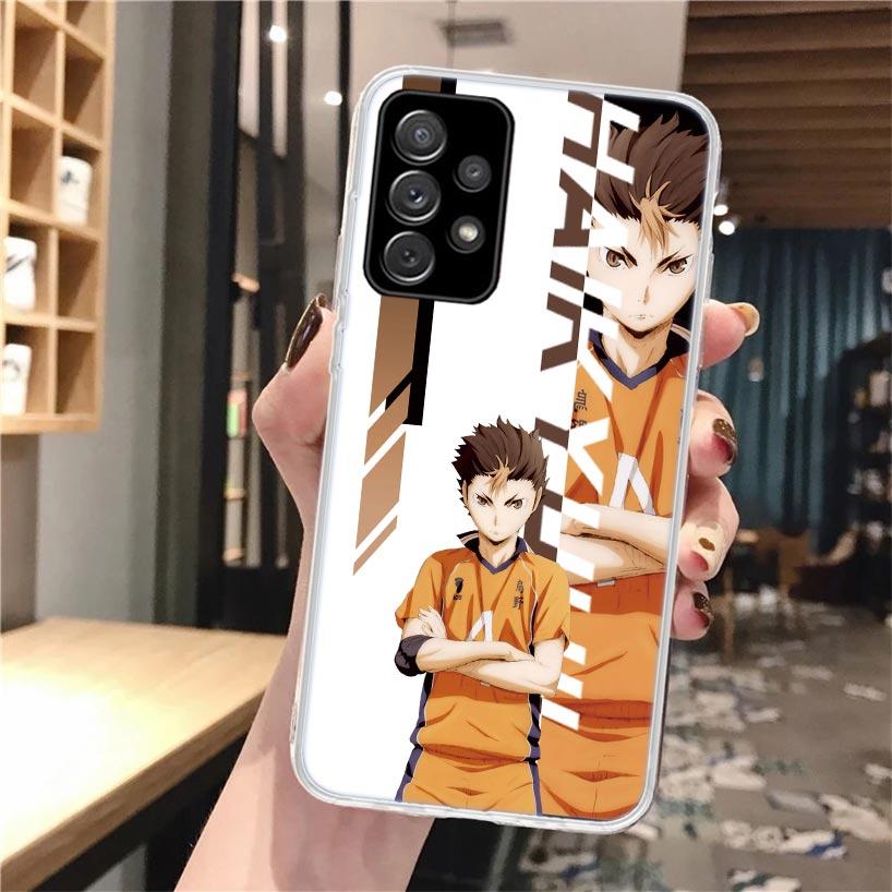 Anime H-Haikyuu School Volleyball Silicon Phone Case For Samsung Galaxy A52 A51 A50S A42 A32 A22 A12 A02S A30S A20S A10S A41 A31