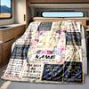 Golden 40Th Celebration Blanket Personalized Name Soft Comfortable Stylish Blanket Car Blanket Perfect For Travel Camping Outdoor Home Suitable For
