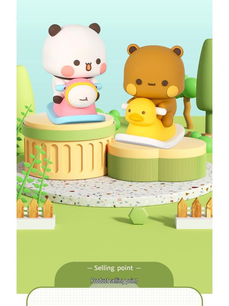 Genuine Bubu Desktop Doll: Cute Anime Figurine & Car Ornament Trendy Toy