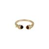 Maillard Tiger's Eye Stone Gold Ring Women's Autumn and Winter Adjustable Index Finger Ring Light Luxury Stacked Ring