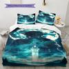 Fantasy Games  Pattern Bedding Quilt Set Quilt Cover Pillowcase Home Decoration Birthday Gift (1 * duvet cover + 2 * pillowcase, without core)