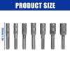 7Piece 2.5mm-5.5mm Hex Socket 4mm Hexagon Shank Nut Driver Part Metric Driver Drill Bit Screwdriver Bit for Car Repair