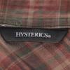 HYSTERIC Check Pattern Long sleeve pin tuck Band collar shirt F Tunic Women Used