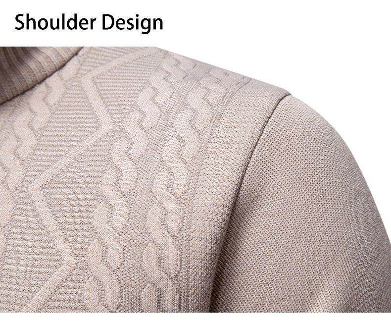 Herren 2025 Herbst/Winter Halb-Reißverschluss Freizeit Pullover Pullover mit Samtstrick