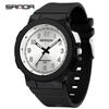 Sanda Trendy Luminous Waterproof Quartz Watch for Teens - Simple, Versatile Pointer Style.