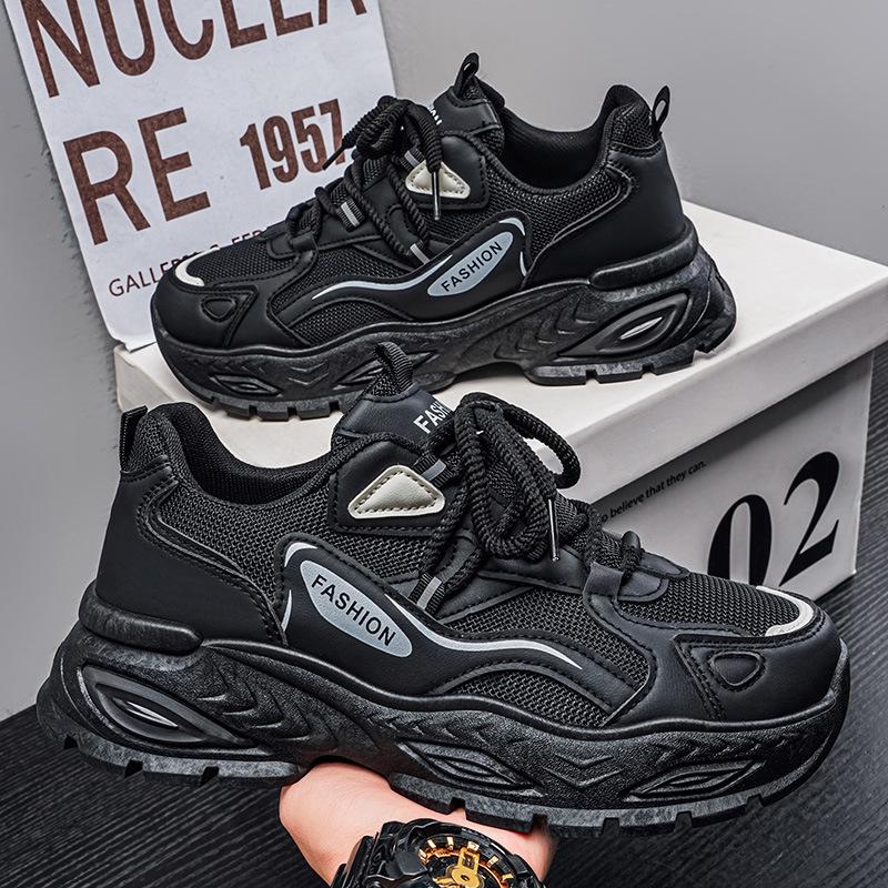New ModelSummer Dad Shoes Men'S Mesh Breathable Thick-Soled Versatile Sports Shoes Men'S Ins Trend Increases Men