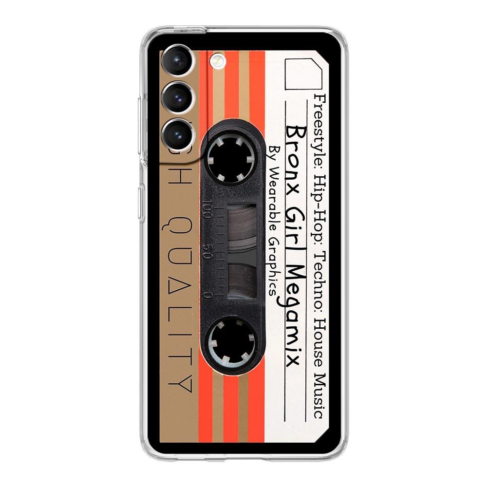 Phone Case For Samsung Galaxy S25 S24 S23 FE S22 Ultra S20 S21 5G S10 Plus S10E Soft Clear Cover vintage Cassette Tape