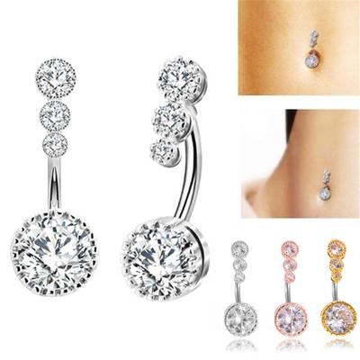 Bauchnabelring für Damen, Zirkonia, Körperpiercing, Nabelschmuck, Zubehör