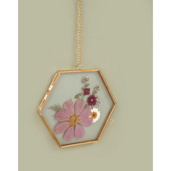 14 fleurs pressées - prairie parme