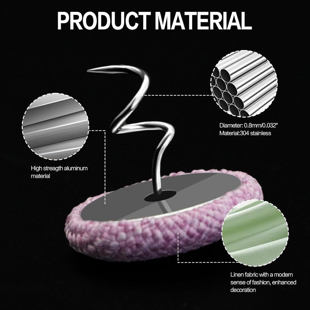 25 Pcs Bed Skirt Pins 0.8" Upholstery Tacks Twist Pins Headliner Pins for Bedskirts Slipcovers Armrest Covers and Upholstery. (White, 25)