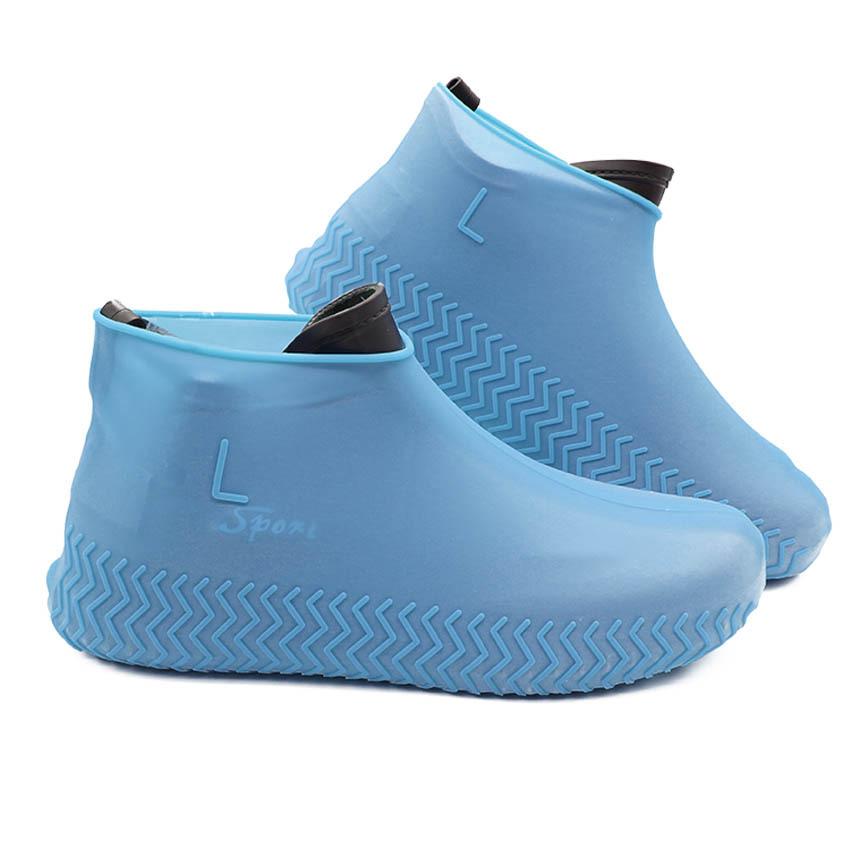 Gummi-Regenstiefel-Überschuhe für den Außenbereich, wasserdichte Silikon-Überschuhe für regnerische Tage, wiederverwendbare rutschfeste Regenstiefel