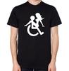 Disabled Funny T-Shirt Men Women Men Having Sex Rude Naughty Top