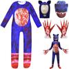 Halloween costumes Sonic holiday party character modeling jumpsuit