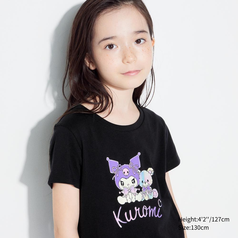 

UNIQLO GIRLS SANRIO CROP UT графическая футболка с короткими рукавами D