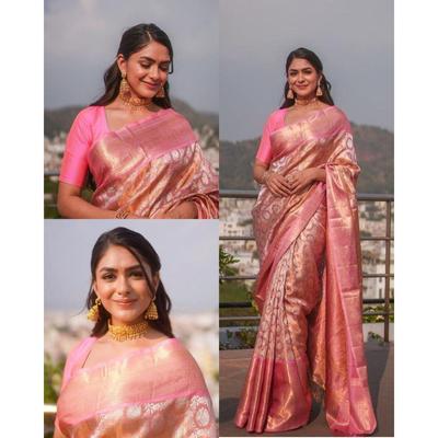 This Beautiful Saree Is Elegantly Decorated with Gorgeous Solid Jacquard Weave That Gives a Perfect Look To the Outfit.