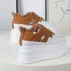 Fashion 12CM Women Breathable Platform Casual Shoes Women Height Increased Vulcanized Shoes Thick Sole Zapatos Mujer Zapatillas Mujer
