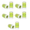10Pcs Golfing Tapered Ferrules Fit 0.35Inch 0.37Inch Tapered and Parallel Shafts Colorful Striped Golfing Iron Ferrules