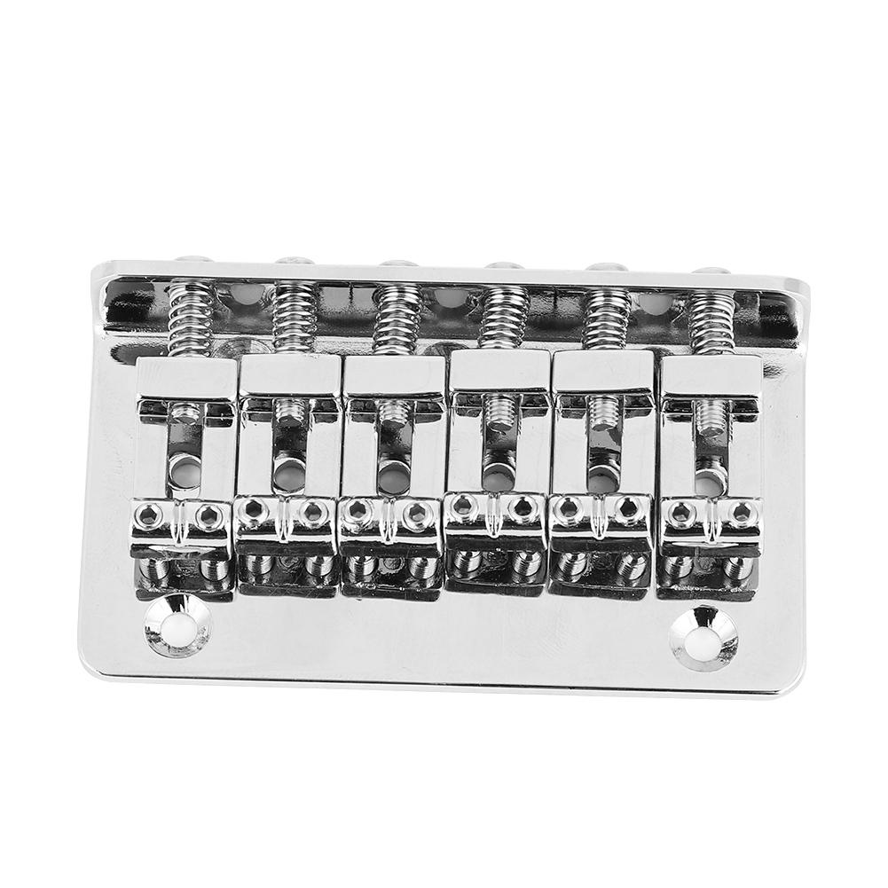 1PC Fixed 6 String Bridge Tailpiece for 52mm Electric Guitar Bass
