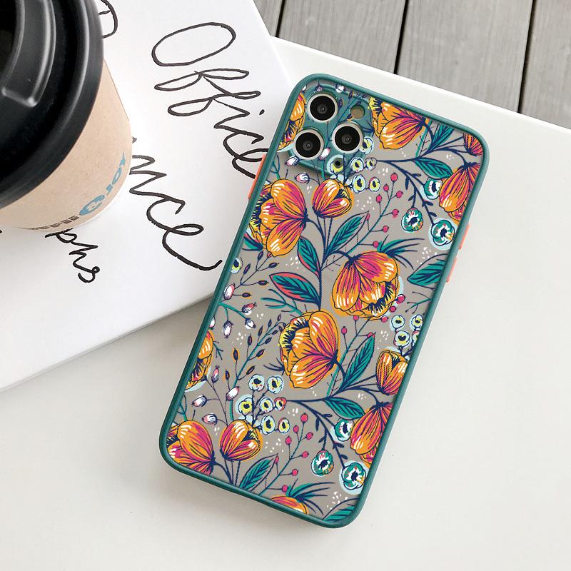 Flower Plant Phone Case for iphone 16 11 12 13 14 15 Pro Max for iphone X XS MAX XR 7 8 Plus Back Shockproof Cover Funda Shell