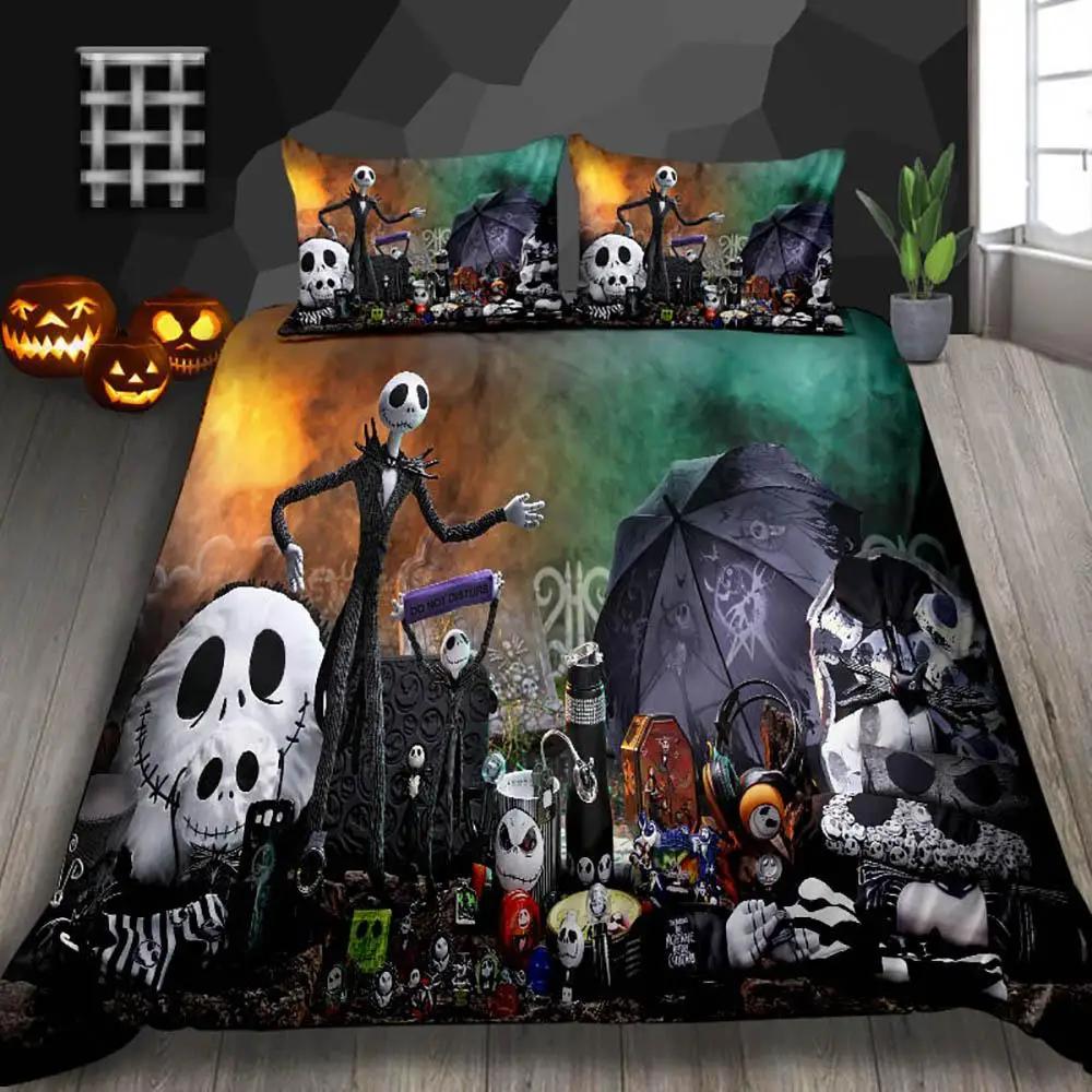 Halloween Duvet Cover Set Thumbedding Halloween Decor Mysterious Forest Bedding Set Double Queen King Size Quilt Cover