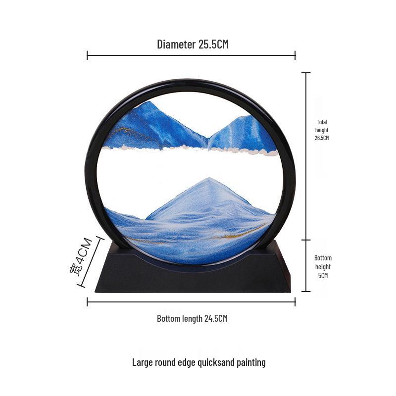 3D Dynamic Quicksand Hourglass Painting - Creative Home & Wine Cabinet Decor Gift