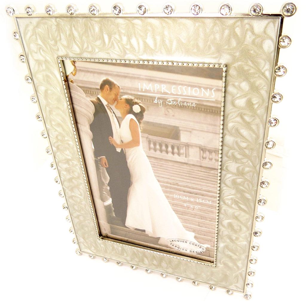 Les Trésors De Lily [L1526] - 'Romance' fotoramme i beige krom (10x15 cm)