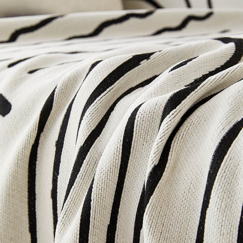 Regenbogen-Linien, Chenille-Sofabezug, Stoff, Sofadeckenbezug, vollständiger Bezug, universeller Couch-Handtuchbezug, staubdicht, Sofakissenbezug