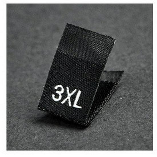 Free Shipping Woven Label: One Size Embroidered Clothing Tag & Sticker