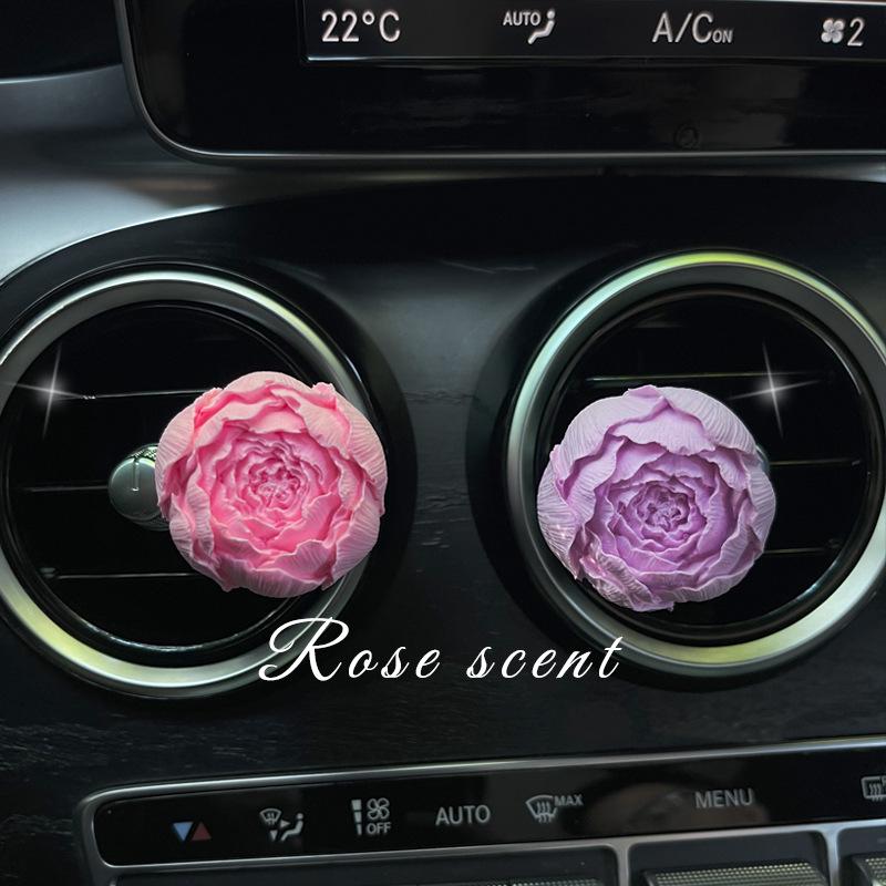 Floral Car Vent Diffuser: Aromatherapy Clip & Interior Decoration