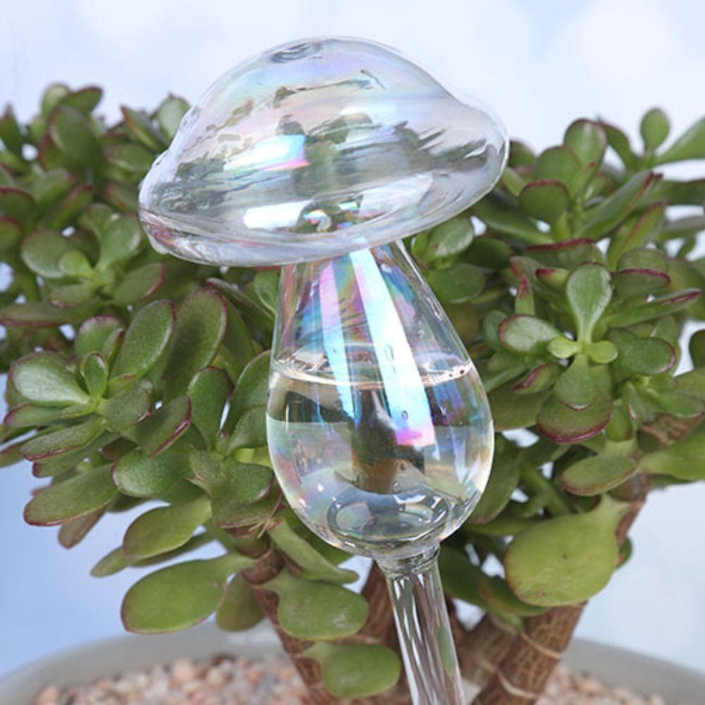 Mushroom Shape Plant Watering Glass Globes Glass Drip Irrigation System Home Supplies