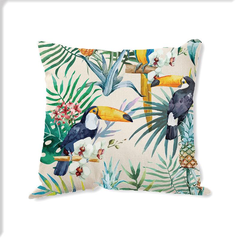 Pillowcase Green Planting Nordic Simple Linen Home Decoration Cushion Cover Design Cushion Cover