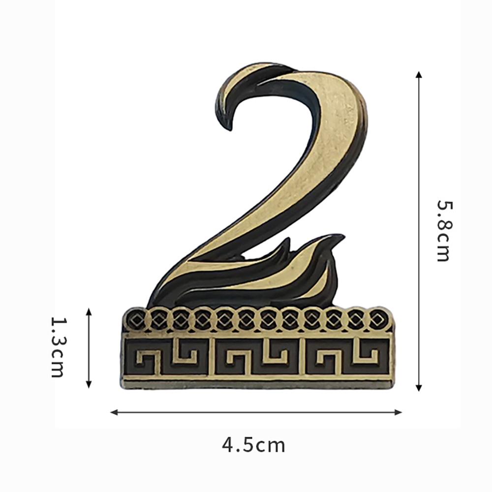 1PCS Relief Metal House Number with Magnet 5.8*4.5cm Door Number Apartment Door Numbers for Outdoor Hotel Home Mail Box Label