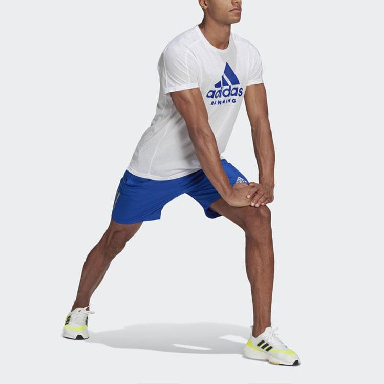 Adidas Run Logo Tee Men Tops White GJ6474