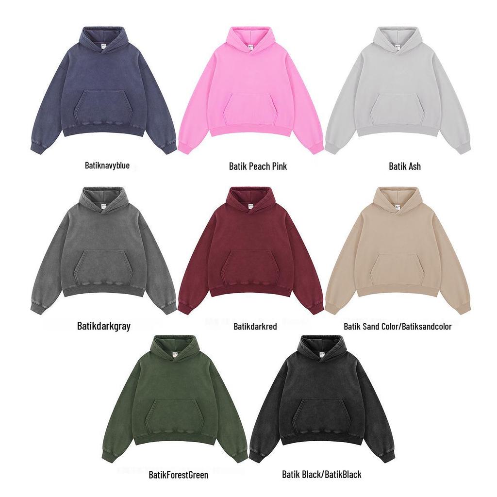 Chain Tide Menswear | 2025 Autumn/Winter Boxy Fit Ripped Distressed Hooded Sweatshirt with Plus Velvet