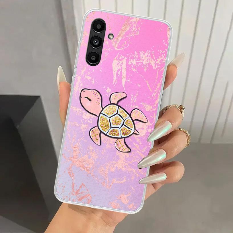 Cartoon Sea Turtle Tortoise Phone Case for Samsung Galaxy A17 A16 A37 A26 A36 A57 A56 A15 A25 A35 A55 A14 A24 A34 A54 A13 A23 A3