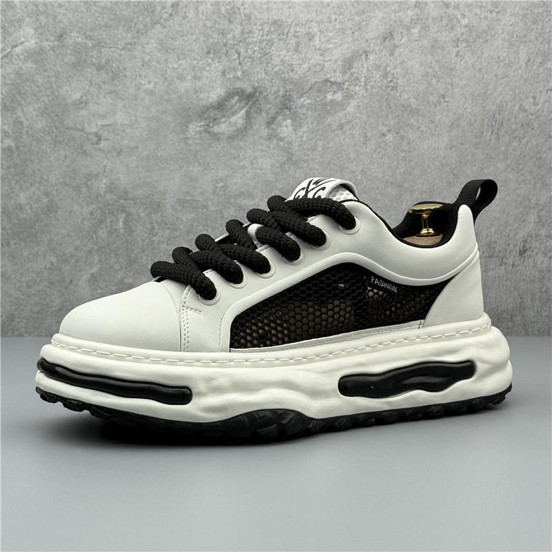 Fashion New Men's Designer Air Mesh Breathable Lace Up Platform Shoes Male Causal Flats Moccasins Walking Sneakers Zapatos Hombre