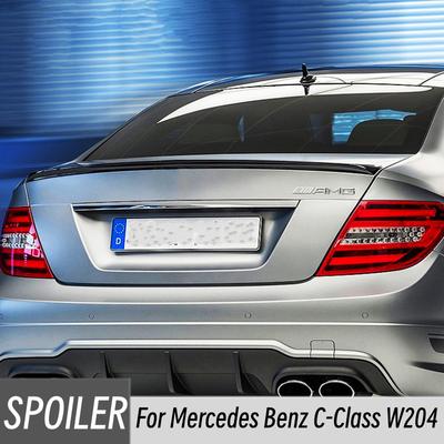 For 2007-2014 Mercedes Benz C-Class W204 C180 C250 C300 C63 AMG Rear Trunk Lid Boot Ducktail Spoiler Wings Tuning Accessories