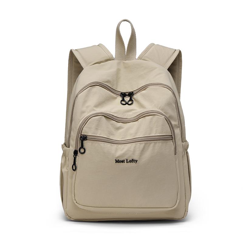 New Women Casual Backpack Lightweight Waterproof Nyl Travel Backpack Ladies Wear-resistant Daypack Fashi Tote Bag Multicolor