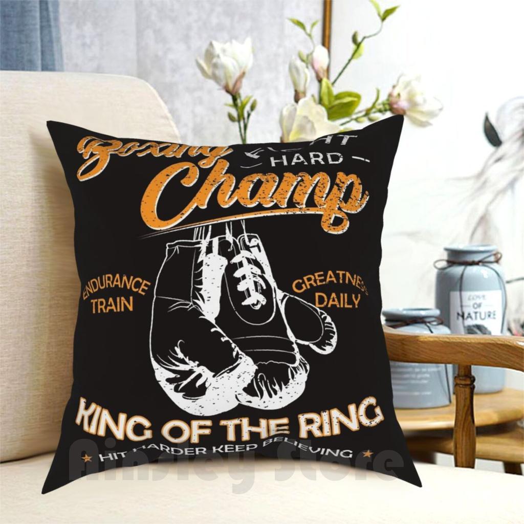 Boxer  Boxing Pillow Case Printed Home Soft Throw Pillow Fight Sports Lifestyle Boxing Gloves Sparring Knock Out Punch